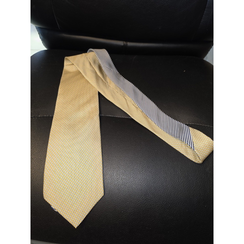 Tommy Hilfiger Silk Tie Tiny Golden Yellow & Black